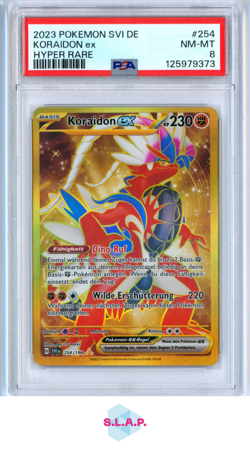 PROF. FUTURUS SZENARIO POKEMON 257/182 2023 PARADOX RIFT HOLO DEUTSCH PSA 10 - Image 1