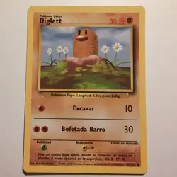 Diglett - Pokemon TCG Karte - Base Set - 47/102 - 1999 - Spanish - Image 1