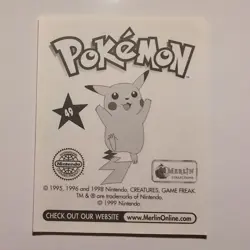 Pokemon - Venomoth - Topps Merlin Sticker - Series 1 - #49/240 - 1999 - Image 2
