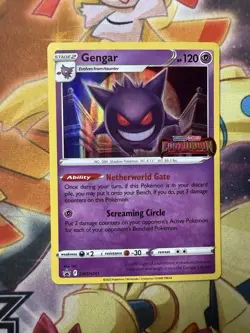 Pokemon Gengar SWSH241 Black Star Promo Lost Origin Prerelease STAMP NM - Image 1