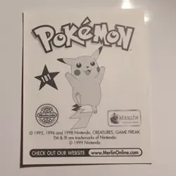 Pokemon - Growlithe - Topps Merlin Sticker - Series 1 - #181/240 - 1999 - Image 2