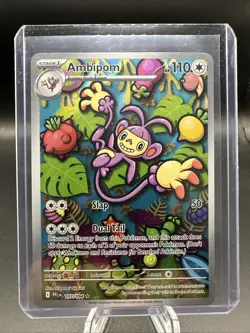 Pokemon Phantasmal Flames Holo Ambipom 107/094 Illustration Rare NM - Image 1