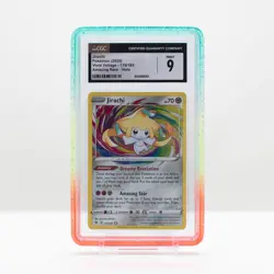 Pokemon Jirachi Amazing Rare Holo #119/185 Vivid Voltage 2020 - CGC 9 Mint - Image 1