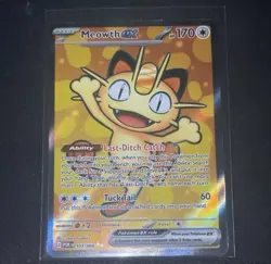 Pokemon TCG Meowth ex 107/088 Full Art Ultra Rare - Perfect Order - Near Mint - Image 1