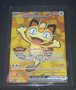 Pokemon TCG Meowth ex 107/088 Full Art Ultra Rare - Perfect Order - Near Mint - Image 3