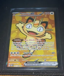 Pokemon TCG Meowth ex 107/088 Full Art Ultra Rare - Perfect Order - Near Mint - Image 4
