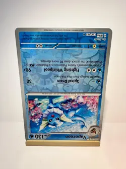 Vaporeon 134/165 Rare 151 Pokemon Reverse Holo Near Mint - Image 2