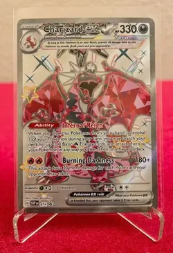 Pokemon TCG Shiny Charizard EX#074 Holo Promo Scarlet & Violet Promo NM #074 - Image 1