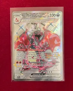 Pokemon TCG Shiny Charizard EX#074 Holo Promo Scarlet & Violet Promo NM #074 - Image 3