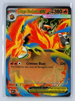 2026 Pokemon Mega Evolution Black Star Promo Mega Emboar EX #035 - Image 1