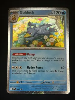 Pokemon Golduck 008 Me: Mega Evolution Black Star Promo Cosmos Holo (NM) - Image 1