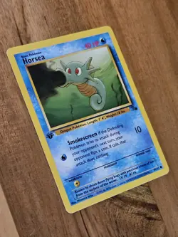 1st Edition Horsea NEAR MINT - 49/62 Fossil Set - 1999 Pokemon TCG WOTC - Image 3