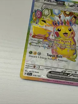 Pokemon TCG Pikachu ex 219/191 SV08 Surging Sparks Ultra Rare Holo English - Image 5
