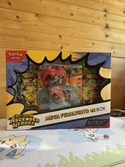 Pokemon TCG: Mega Evolution Ascended Heroes - Mega Feraligatr ex Box - Sealed!!! - Image 2