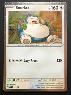 Pokemon TCG Snorlax SVP122 Cosmos Holo Scarlet & Violet Black Star Promo NM - Image 1