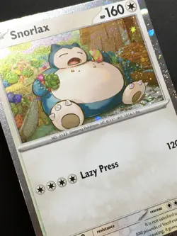 Pokemon TCG Snorlax SVP122 Cosmos Holo Scarlet & Violet Black Star Promo NM - Image 2