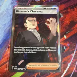 Giovanni's Charisma 197/165 SR Full Art SV Pokemon Tcg 151 Set English - Image 1