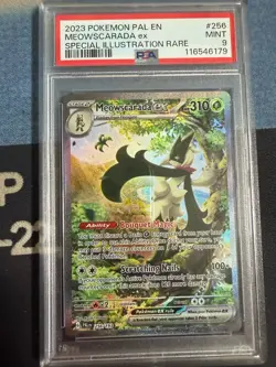 Pokemon Meowscarada EX SV Paldea Evolved Sir 256/193 PSA 9 Mint - Image 2