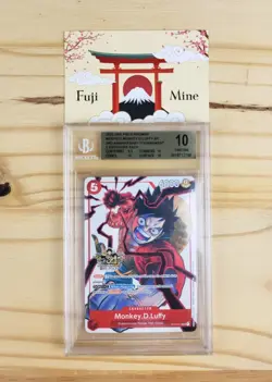 BGS 10 ST01-012 Monkey.D.Luffy PR Promo Anniversary - One Piece Card Game OP TCG - Image 1
