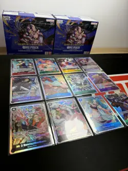 CARTE ONE PIECE LOT DE 12 CARTES SR FR OP14 ET EB04 NEARMINT/MINT SANS DOUBLES - Image 1
