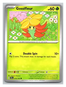 Gossifleur #010/142 SV07: Stellar Crown Pokemon Trading Card TCG Nintendo 2024 - Image 1