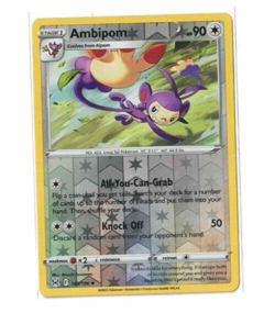 Pokemon TCG Sword & Shield Lost Origin Ambipom 145/196 Uncommon Reverse Holo - Image 1