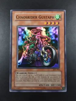 YUGIOH 2004 | CHAOSRIDER GUSTAPH | IOC-018 | EXCELLENT - VERY GOOD (MP) - Image 1