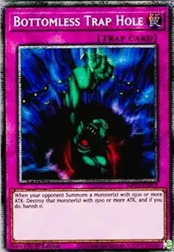 Yugioh MP25-EN018 Bottomless Trap Hole Starlight Rare MINT - Image 1