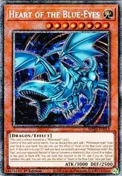 Yugioh MP25-EN013 Heart of the Blue-Eyes Starlight Rare MINT - Image 1