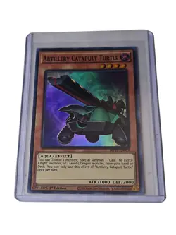 🔥Artillery Catapult Turtle Super Rare Yugioh MP21-EN099 Trading Card - Image 1