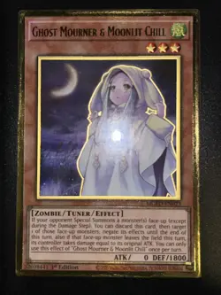 Yugioh! LP Ghost Mourner & Moonlit Chill - MGED-EN023 - Premium Gold Rare - 1st - Image 1