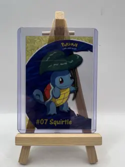 Pokemon Topps #07 Squirtle PC4 Clear Tv Animation Clear Card 1st Blue Label LP - Image 1