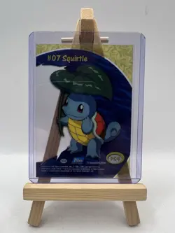 Pokemon Topps #07 Squirtle PC4 Clear Tv Animation Clear Card 1st Blue Label LP - Image 2