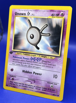 2000 Pokemon Card Unown 58/64 1st Edition Neo Revelation LP - Image 2