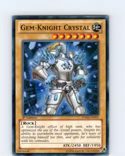 Yu-Gi-Oh TCG Gem-Knight Crystal HA06-EN001 1st Edition Super Rare Card NM - Image 1