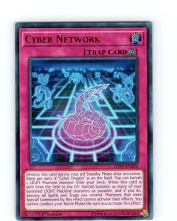 Yu-Gi-Oh TCG Cyber Network LEDD-ENB20 1st Edition Ultra Rare Card NM - Image 1