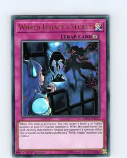 Yu-Gi-Oh TCG World Legacy's Secret EXFO-EN072 1st Edition Ultra Rare Card NM - Image 1