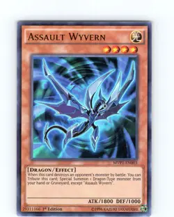 Yu-Gi-Oh TCG Assault Wyvern MVP1-EN003 1st Edition Ultra Rare Card NM - Image 1