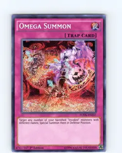 Yu-Gi-Oh TCG Omega Summon FUEN-EN037 1st Edition Secret Rare Card NM - Image 1