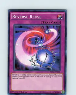 Yu-Gi-Oh TCG Reverse Reuse DRL2-EN038 1st Edition Super Rare Card NM - Image 1