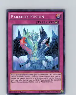 Yu-Gi-Oh TCG Paradox Fusion FUEN-EN058 1st Edition Super Rare Card NM - Image 1
