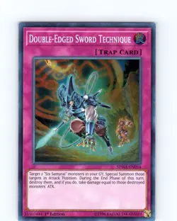 Yu-Gi-Oh Double-Edged Sword Technique SPWA-EN054 1st Edition Super Rare Card NM - Image 1