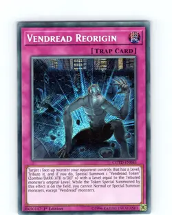 Yu-Gi-Oh TCG Vendread Reorigin COTD-EN085 1st Edition Secret Rare Card NM - Image 1