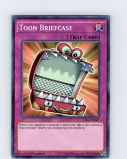 Yu-Gi-Oh TCG Toon Breifcase DRL2-EN029 1st Edition Super Rare Card NM - Image 1