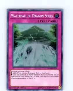 Yu-Gi-Oh TCG Waterfall Of Dragon Souls MP18-EN024 1st Edition Super Rare Card NM - Image 1