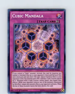 Yu-Gi-Oh TCG Cubic Mandala MVP1-ENS44 1st Edition Secret Rare Card NM - Image 1