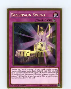 Yu-Gi-Oh TCG Dimension Sphinx MVP1-ENG23 1st Edition Gold Rare Card NM - Image 1