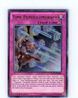 Yu-Gi-Oh TCG Time Pendulumgraph PEVO-EN008 1st Edition Ultra Rare Card NM - Image 1
