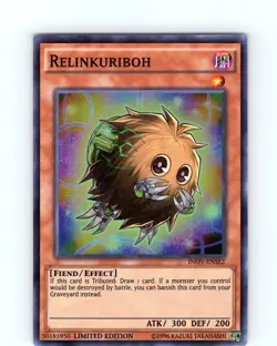 Yu-Gi-Oh TCG Relinkuriboh INOV-ENSE2 Limited Edition Super Rare Card NM - Image 1