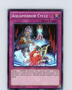 Yu-Gi-Oh TCG Aquamirror Cycle THSF-EN060 1st Edition Super Rare Card NM - Image 1